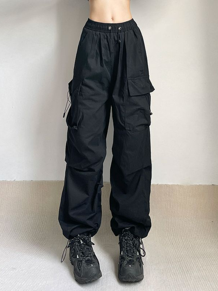 Y2K Women Streetwear Techwear Cargo Korean Harajuku Casual